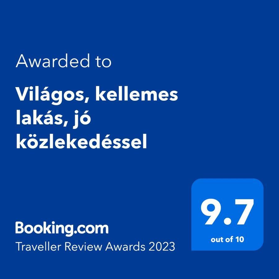 Vilagos, Kellemes Lakas, Jo Koezlekedessel Boedapest Buitenkant foto